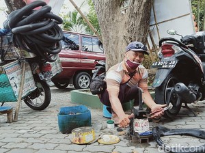 Curhat Tukang Tambal Ban Online yang Kini Sulit Dapat Pelanggan