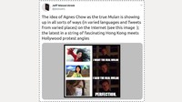 Chow telah aktif dalam politik Hong Kong sejak usia muda. Dia bergabung dengan gerakan yang dipimpin anak-anak muda Hong Kong pada usia 15 tahun. Gerakan itu memprotes rencana untuk menerapkan pendidikan moral dan nasional di sekolah umum. Selama protes inilah dia bertemu dengan aktivis terkenal Joshua Wong. (Foto: Twitter)