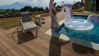 Villa ini diberi nama Sulthan Palace setelah sebelumnya mereka memiliki villa bernama Jasmine Palace. Foto: Instagram Aprile Jasmine
