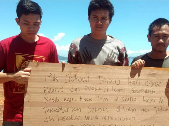 3 WNI asal Jabar meminta pertolongan.