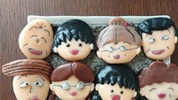 Karakter Chibi Maruko-chan juga dikreasikan oleh Nao pada dangonya. Karakter dan ekspresinya terlihat mirip sekali dengan aslinya. Foto: Instagram @nao2748