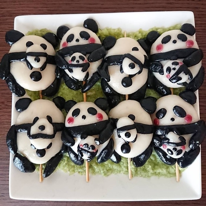 kue dango karakter lucu