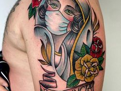 Kumpulan Tato Keren yang Menggambarkan Pandemi Corona