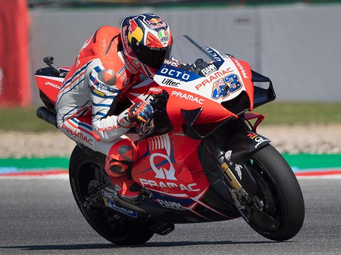 Jack Miller BRNO, CZECH REPUBLIC - AUGUST 07: Jack Miller of Australia and Pramac Racing heads down a straight during the MotoGP Of Czech Republic - Free Practice at Brno Circuit on August 07, 2020 in Brno, Czech Republic. (Photo by Mirco Lazzari gp/Getty Images)