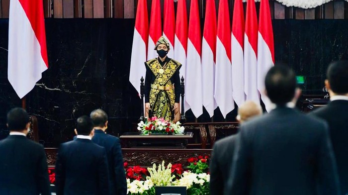 Presiden Jokowi menghadiri sidang tahunan MPR DPR dan DPD 2020