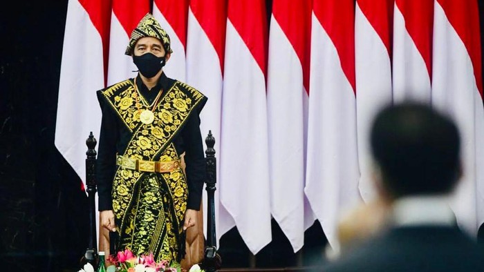 Presiden Jokowi menghadiri sidang tahunan MPR DPR dan DPD 2020