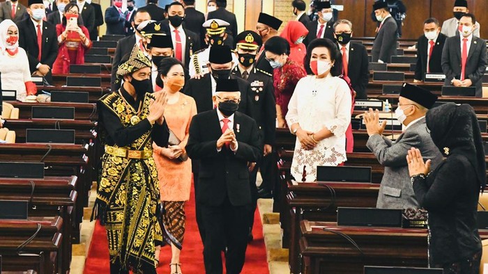 Presiden Jokowi menghadiri sidang tahunan MPR DPR dan DPD 2020