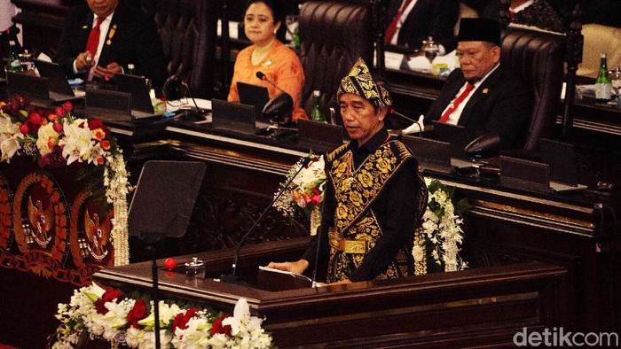 Presiden Joko Widodo (Jokowi) menyampaikan pidato di Sidang Tahunan MPR-DPR-DPD, Jumat (14/8/2020). Dalam pidatonya, ia mengatakan pemerintah tak pernah main-main untuk memberantas korupsi.