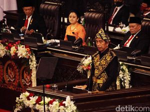 Jokowi Sampaikan Pidato Kenegaraan di Sidang Tahunan MPR
