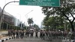 Kawat Berduri Amankan Gedung DPR saat Sidang Tahunan