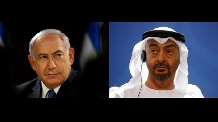 PM Israel Benjamin Netanyahu dan Pemimpin UEA Mohammed bin Zayed