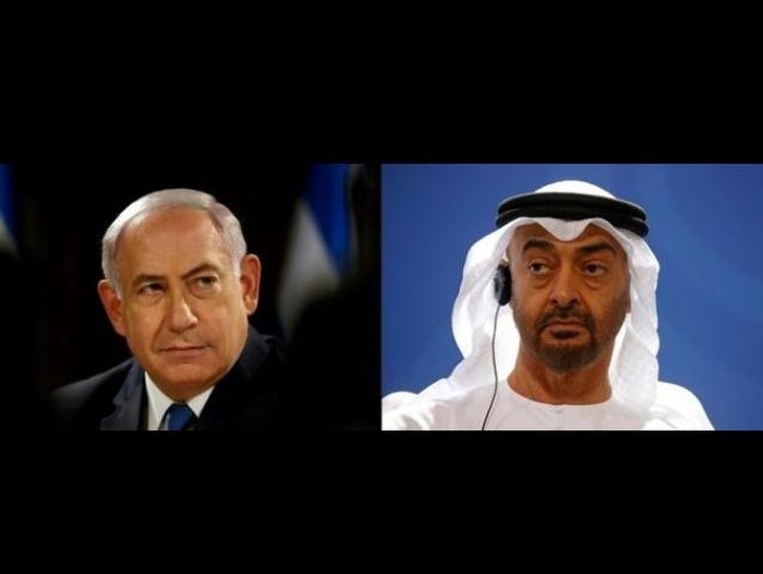 PM Israel Benjamin Netanyahu dan Pemimpin UEA Mohammed bin Zayed