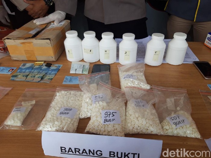 Polres Boyolali ungkap peredaran obat keras, Jumat (14/8/2020).