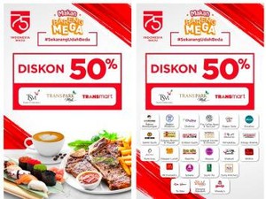 Makan Enak Saat 17-an, Pakai Kartu Kredit Bank Mega Dapat Diskon 50%