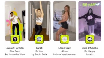 Persentase orang Indonesia pakai Snapchat 15,5%. Foto: screenshot