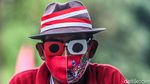 Songsong HUT RI, Pedagang Ini Hias Sepedanya dengan Tema Merah Putih