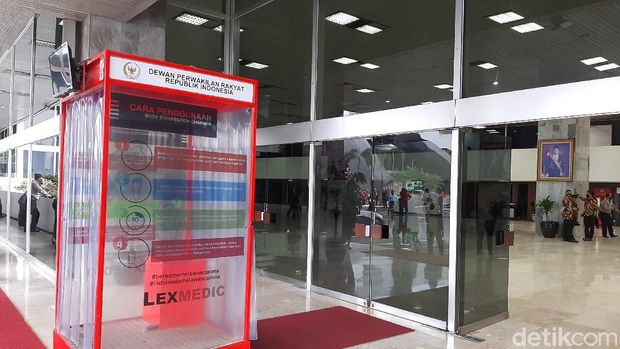 Suasana gedung DPR jelang sidang tahunan MPR