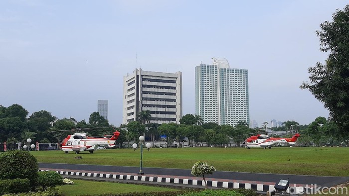 Suasana gedung DPR jelang sidang tahunan MPR