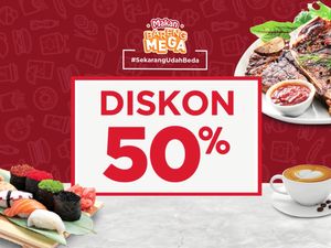 Mantap! Bank Mega Sebar Diskon 50% Buat Kulineran