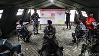 Para pimpinan pasukan mendapat arahan demi berlangsungnya gelar pasukan pengamanan perairan Jakarta-Banten.