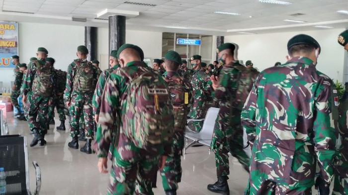 150 Personel BKO TNI AD tiba di Palu (dok. Istimewa).