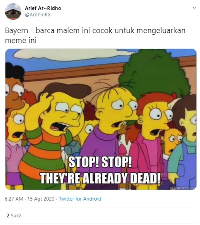 Barcelona harus keluar dengan kepala tertunduk usai babak belur dihajar Bayern Munich dalam laga perempat final Liga Champions tadi malam.