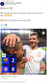 Barcelona harus keluar dengan kepala tertunduk usai babak belur dihajar Bayern Munich dalam laga perempat final Liga Champions tadi malam.