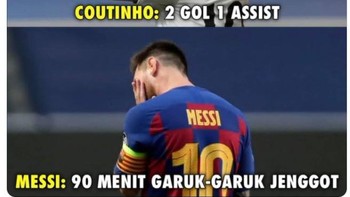 Lebih menyakitkan lagi ketika Philippe Coutinho, pemain Barcelona yang dipinjamkan ke Bayern Munich, turut menyumbangkan dua gol dan satu assist. Foto: Istimewa