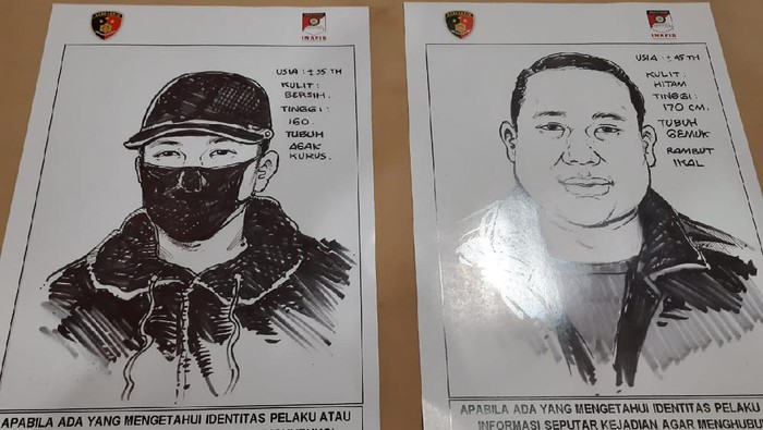 Polres Metro Jakarta Utara merilisi wajah terduga penembak pengusaha di Kelapa Gading