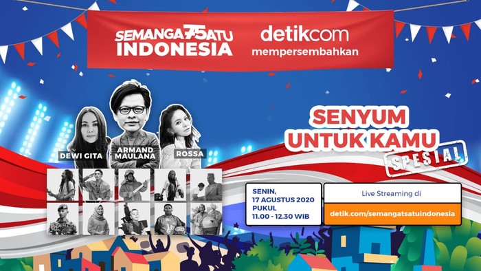 Senyum untuk Kamu Spesial, di acara Semangat Satu Indonesia detikcom