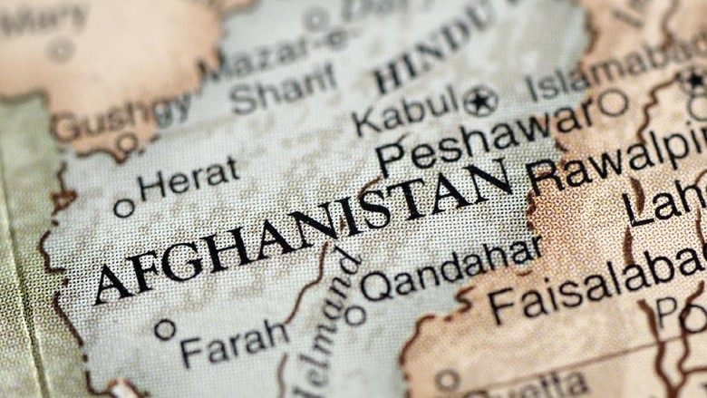 Afganistan A close-up photograph of Afghanistan from a desktop globe. Adobe RGB color profile.