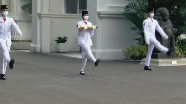Geladi Upacara HUT ke-75 RI di Istana