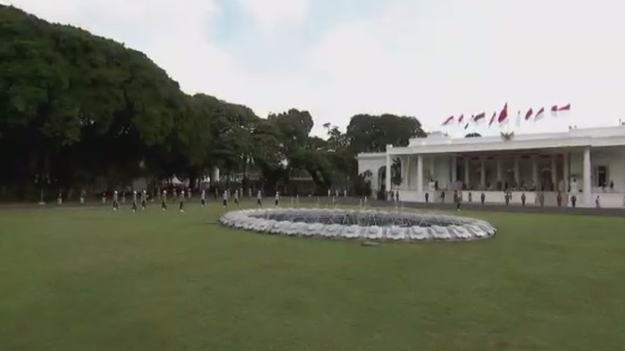 Geladi Upacara HUT ke-75 RI di Istana