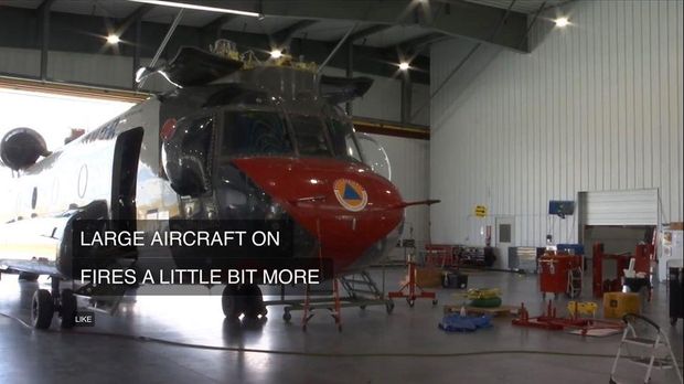 Helikopter Chinook yang akan dioperasikan BNPB untuk menanggulangi kebakaran hutan