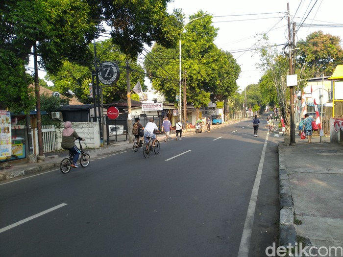 Jalan Cipete Raya tanpa Car Free Day, 16 Agustus 2020. (Sachril AB/detikcom)