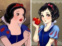 karakter disney jadi anime