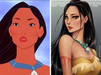 karakter disney jadi anime