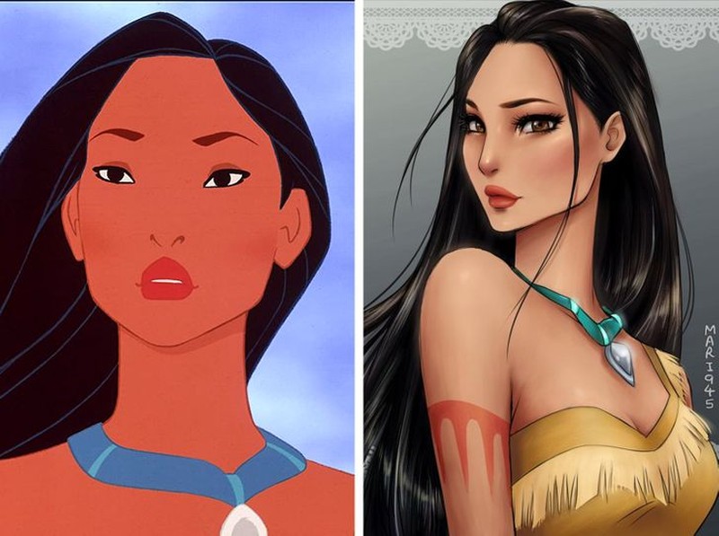 karakter disney jadi anime