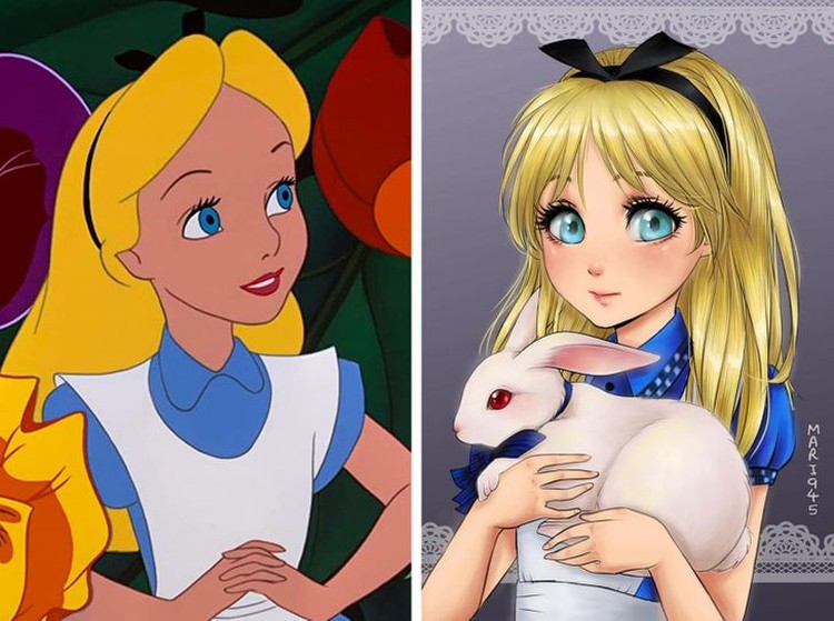 karakter disney jadi anime karakter disney jadi anime