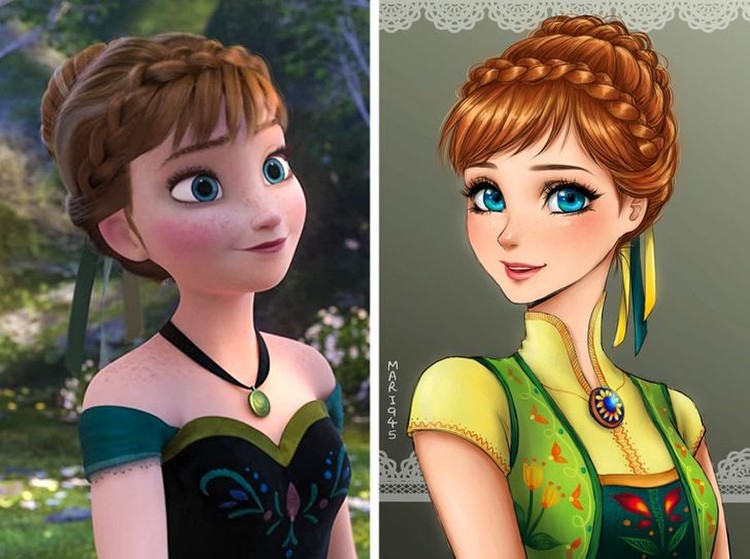 karakter disney jadi anime karakter disney jadi anime