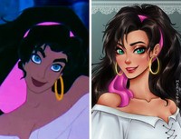 karakter disney jadi anime