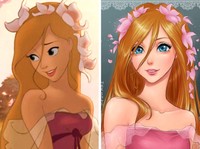 karakter disney jadi anime