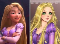 karakter disney jadi anime