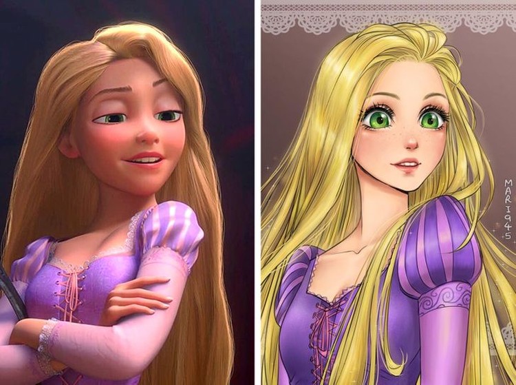karakter disney jadi anime karakter disney jadi anime