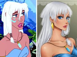 Kala Karakter Cantik Disney Disulap Versi Anime