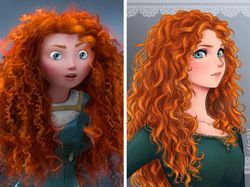 Kala Karakter Cantik Disney Disulap Versi Anime