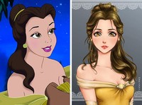 karakter disney jadi anime