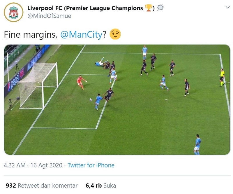 Man City gagal lagi dalam upaya untuk meraih trofi Liga Champions untuk pertama kalinya usai dikalahkan 1-3 oleh Lyon.