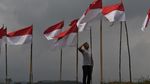 Ribuan Bendera Merah Putih Hiasi Poetoek Suko Mojokerto