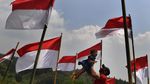 Ribuan Bendera Merah Putih Hiasi Poetoek Suko Mojokerto